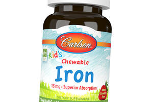 Железо для детей Kid's Chewable Iron 15 Carlson Labs 60таб Клубника (36353100)