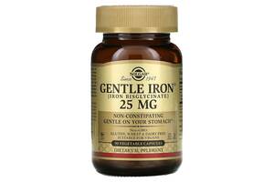 Железо Gentle Iron Solgar 25 мг 90 вегетарианских капсул