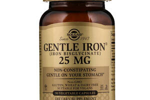 Железо хелатное Solgar Gentle Iron 25 мг 90 капсул