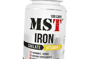 Железо с Витамином С Iron Chelate + Vitamin C MST 100капс (36288016)