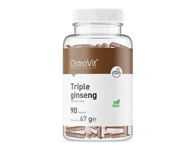 Женьшень OstroVit Triple Ginseng 90 Caps