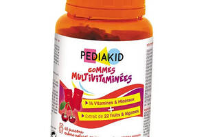 Жевательные мультивитамины для детей Pediakid Multivitamin Gummies 60 таб Натуральная вишня (36505004)