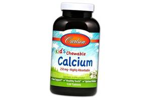 Жевательный Кальций для детей Kid's Calcium Carlson Labs 120таб Ваниль (36353047)