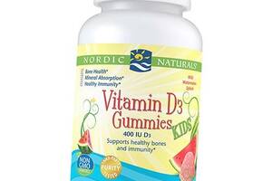 Жувальний Вітамін Д3 для дітей, Vitamin D3 Gummies Kids, Nordic Naturals 120таб Кавун (36352036)