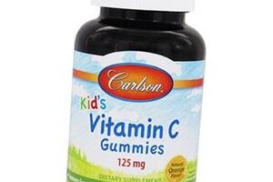 Жевательный витамин С для детей Carlson Labs Kid's Vitamin C 125 60 таб Апельсин (36353026)