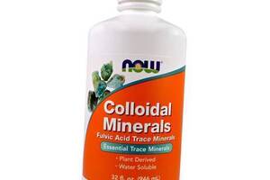 Жидкие Коллоидные минералы Colloidal Minerals Liquid Now Foods 946мл Без вкуса (36128327)