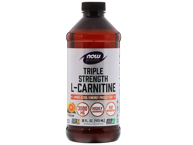 Жидкий L- Карнитин Now Foods L-Carnitine 3000 мг 473 мл (NF0064)