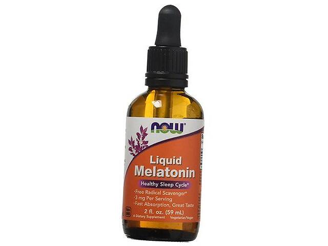 Жидкий Мелатонин Liquid Melatonin 3 Now Foods 59мл (72128010)