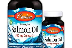 Жир лосося Carlson Labs Salmon Oil 1000 mg 180 + 50 Soft Gels