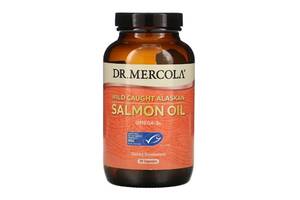 Жир лосося Dr. Mercola Wild Caught Alaskan Salmon Oil 90 Caps