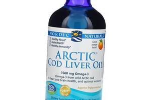 Жир печінки арктичної тріски Arctic Cod Liver Oil Nordic Naturals 237мл Апельсин (67352001)