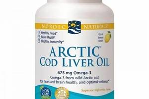 Жир из печени трески Nordic Naturals Arctic Cod Liver 1000 mg 90 Soft Gels Great Lemon taste