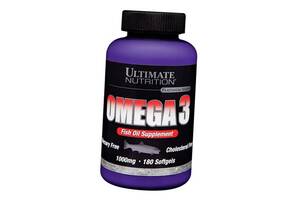 Жирные кислоты Омега 3 Ultimate Nutrition Omega 3 180 гелкапс (67090001)