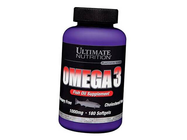 Жирные кислоты Омега 3 Ultimate Nutrition Omega 3 180 гелкапс (67090001)