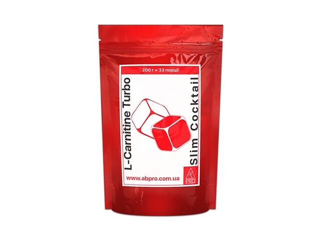 Жиросжигатель для спорта AB PRO L-Carnitine Turbo Slim Coctail 200 g /33 servings/ Ананас
