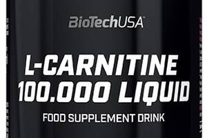 Жиросжигатель для спорта BioTechUSA L-Carnitine 100.000 Liquid 500 ml /50 servings/ Apple