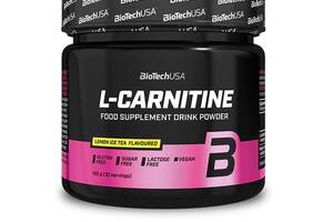 Жиросжигатель для спорта BioTechUSA L-Carnitine 150 g /30 servings/ Lemon Tea