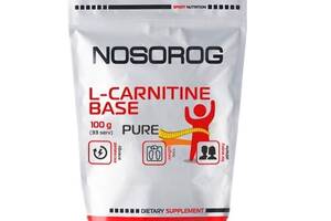 Жиросжигатель для спорта Nosorog Nutrition L-Carnitine Base 100 g /33 servings/ Pure