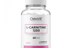 Жиросжигатель для спорта OstroVit L-Carnitine 1250 60 Caps