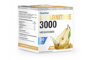Жиросжигатель для спорта Quamtrax L-Carnitine 3000 20 х 25 ml Pear