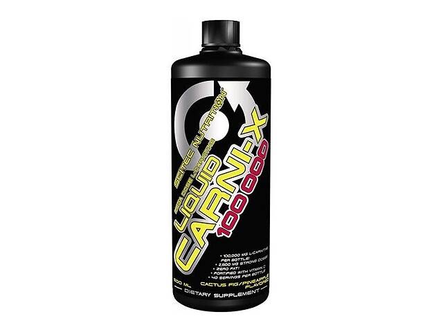 Жиросжигатель для спорта Scitec Nutrition Liquid Carni-X 100 000 500 ml /40 servings/ Cactus Fig Pineapple