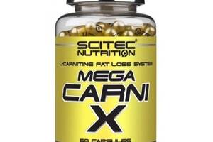 Жиросжигатель для спорта Scitec Nutrition Mega Carni-X 60 Caps