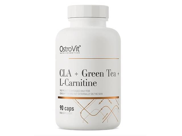 Жиросжигатель OstroVit CLA+GREEN TEA+L-CARNITINE 90 Caps
