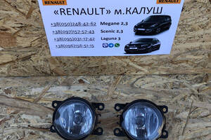 Противотуманки Renault Megane 2 Scenic 2 03-09р. (галогенка ліва права Рено меган сценік)