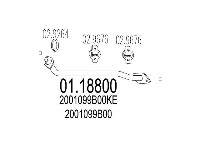 Приемная труба для моделей:NISSAN (MICRA)