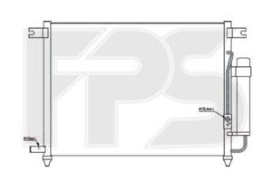 Радіатор кондиціонера CHEVROLET AVEO 02-11 SDN/HB (T200)