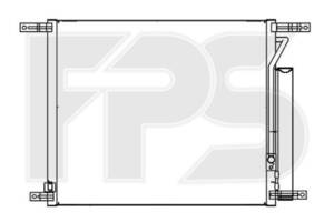 Радіатор кондиціонера CHEVROLET AVEO 08-11 HB (T255)