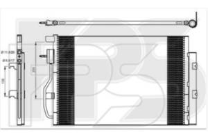 Радіатор кондиціонера CHEVROLET AVEO 11-16 SDN/HB (T300)