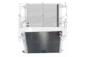 Радиатор кондиционера для Volkswagen Jetta 2010-2014
