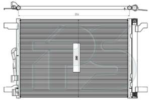 Радіатор кондиціонера для Volkswagen Passat B8 2015-2019