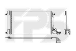 Радіатор кондиціонера для Volkswagen Polo 2009-2015