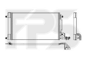 Радіатор кондиціонера для Volkswagen Polo 2015-2019