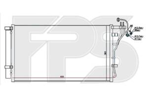 Радіатор кондиціонера KIA OPTIMA 16-18