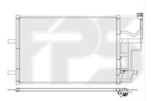 Радіатор кондиціонера MAZDA 3 (BK) 04-09