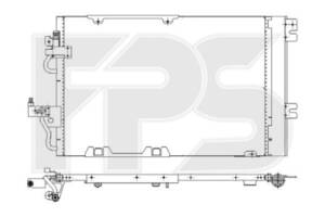 Радіатор кондиціонера OPEL ASTRA H 03-14