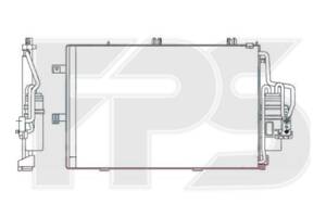 Радіатор кондиціонера OPEL CORSA C 01-03