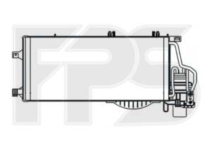 Радіатор кондиціонера OPEL CORSA C 04-07