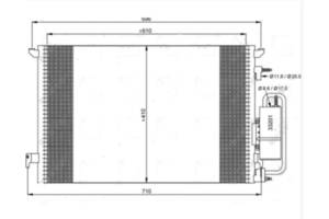 Радіатор кондиціонера OPEL VECTRA C 06-09