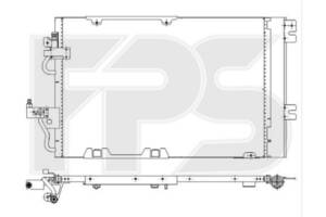 Радіатор кондиціонера OPEL ZAFIRA B 05-14
