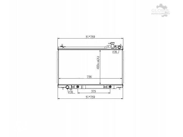 РАДІАТОР NISSAN INFINITI G35 03-21460AM900 НОВА