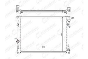 радіатор охолодження DODGE CHALLENGER, 2015 - DODGE CHARGER, 2011 - CHRYSLER 300C, 01.2015 -