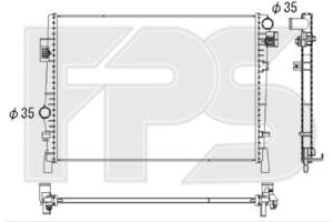 Радіатор охолодження DODGE JOURNEY 08-19