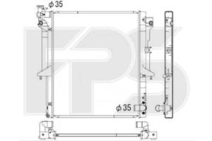 Радіатор охолодження MITSUBISHI L200 05-15