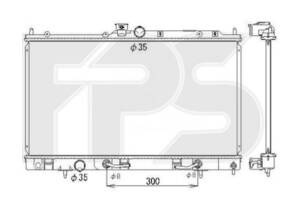 Радіатор охолодження MITSUBISHI LANCER IX 04-08 (CS)