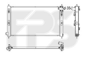 Радіатор охолодження MITSUBISHI LANCER X (CY) 07 - 15