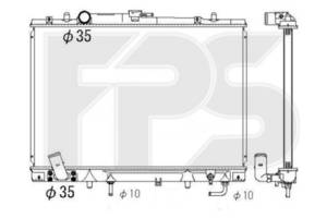 Радіатор охолодження MITSUBISHI PAJERO SPORT I 00-08
